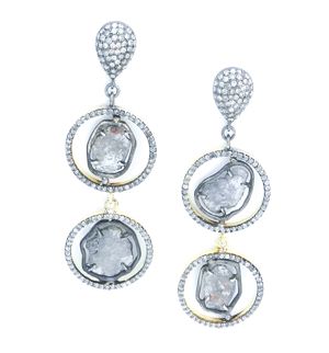 Jordan Alexander Diamond Slice Earrings