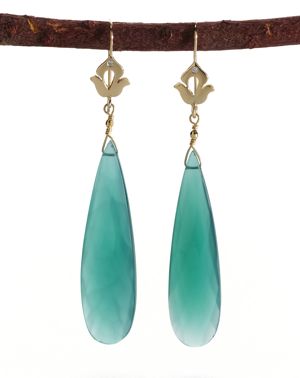 Shamila Jiwa Green Onyx Earrings