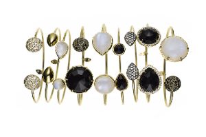Jemma Wynne Black and WHite Bangles