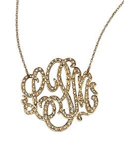 West Avenue Diamond Initial Necklace