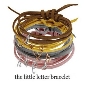 dalla_nonna_brac Dalla Nonna Little Letter Bracelets