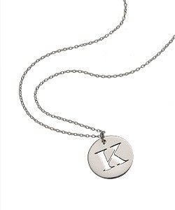 West Avenue Initial Disk Necklace