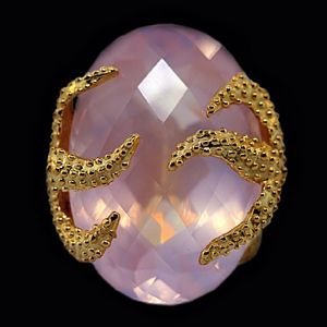 Colette_rosequartz_ring Colette Rose Quartz Dominica Ring