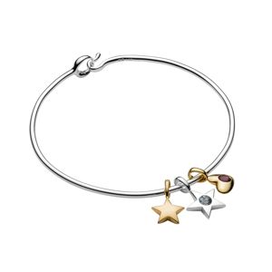 Luna & Stella birthstone charm bracelet, 3 charms Luna & Stella birthstone charm bracelet