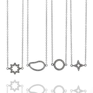 Shamila Jiwa Pave Diamond Pendants