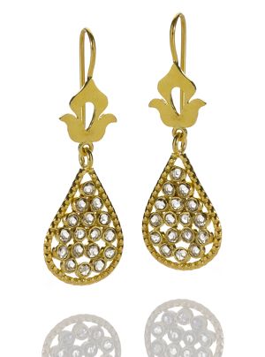 Shamila Jiwa Diamond Teardrop Earrings