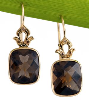 Shamila Jiwa Smoky Quartz Earrings