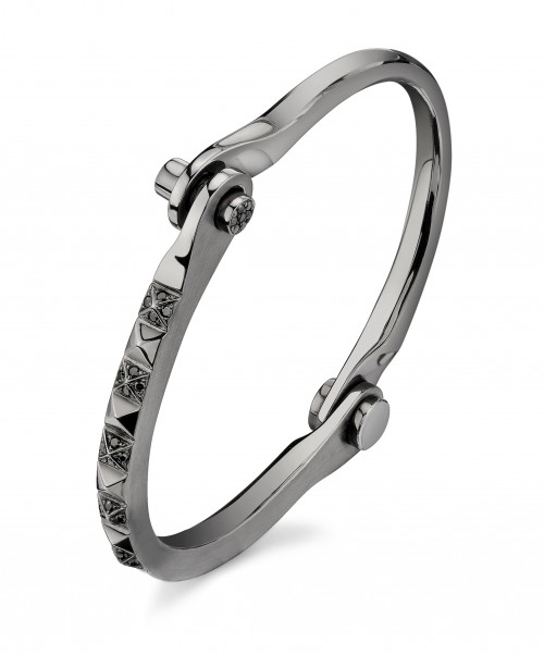 Borgioni_Black Gold Pyramid Bangle Borgioni Black Gold Pyramid Bangle