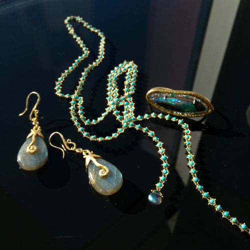 WJA_jewelry_2photo Amali Jewelry necklace, Pamela Froman earrings and ring