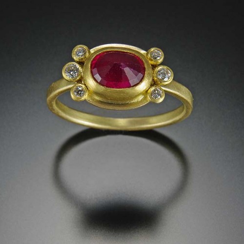 Eng_anandakhalsa_rose-cut-ruby-ring-w-diamonds Ananda Khalsa Ruby Engagement Ring
