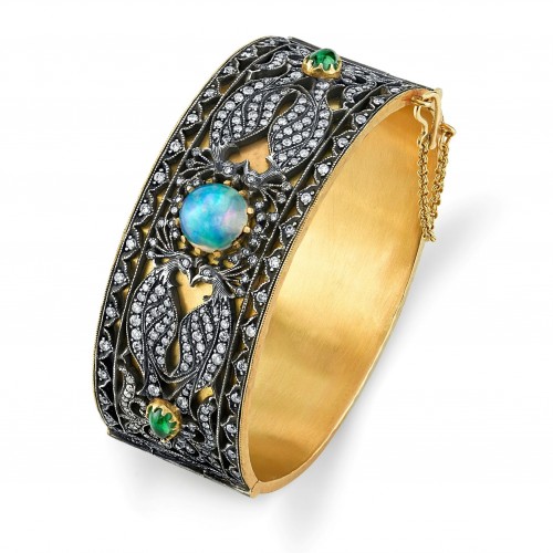 Arman_peacock cuff final Arman Sarkisyan peacock cuff