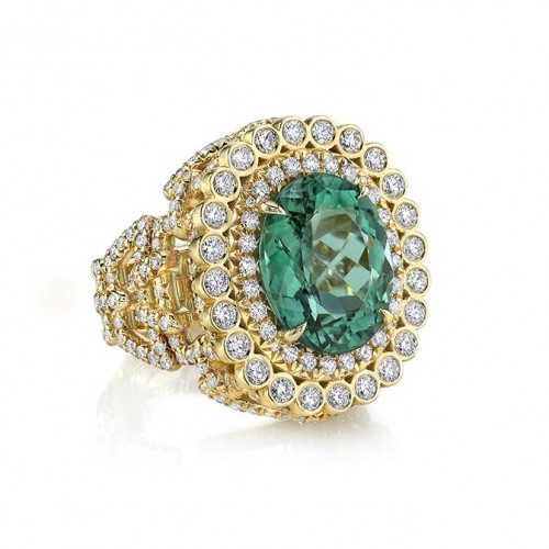 Brazilian Tourmaline Bracelet Ring RG322-TO Erica Courtney Ring