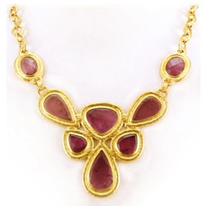 Gurhan 24K Gold & Pink Tourmaline Necklace | Favorite jewelry, Necklace ...